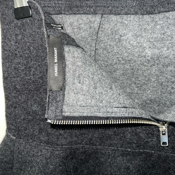 SOLD ISABEL MARANT Freja merino wool-felt mini skirt - Picture 7 of 10